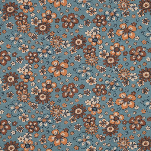 Blumen meliert jersey - meliert,