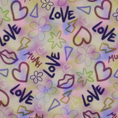 Graffiti light pink jersey - graffiti,